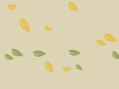 Herbstblätter vor beigem Hintergrund
