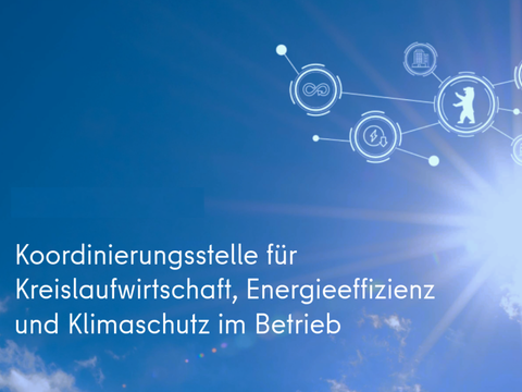 Key visual für die Koordinierungsstelle für Kreislaufwirtschaft, Energieeffizienz und Klimaschutz im Betrieb (KEK); AdobeStock_243399307_あんみつ姫