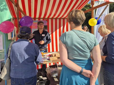 Stand der Gebietsbeauftragten auf dem Kultursommerfest 2026