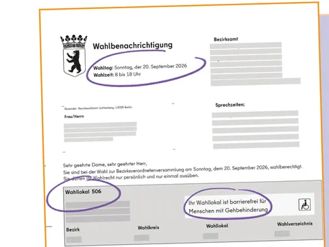 Wahlbenachrichtigung
