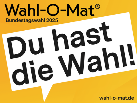 Wahl-O-Mat Bundestagswahl 2025 - Du hast die Wahl!