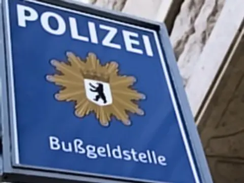 Bussgeldstelle Dienststellenschild