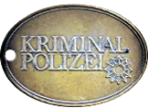 Dienstmarke der Kriminalpolizei