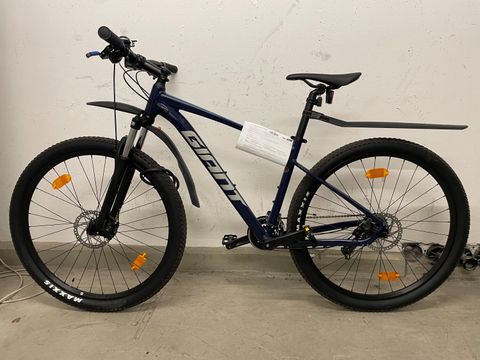 Dunkelblaues Herrenfahrrad