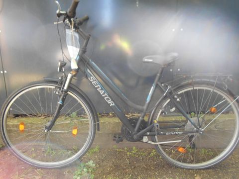 Schwarzes Damenfahrrad