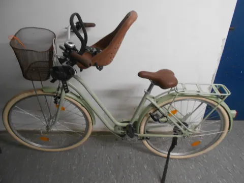 Petrolgrünes Damenfahrrad