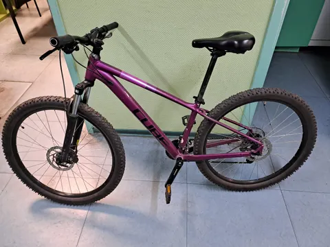Lilafarbenes Mountainbike