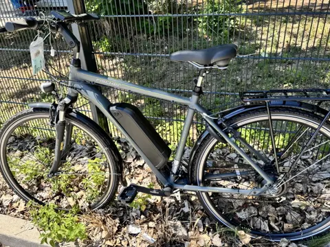 Graues E-Bike
