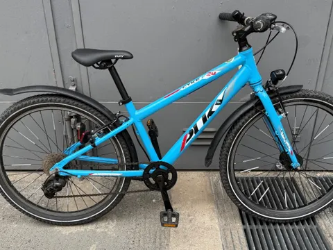 Blaues Kinderfahrrad