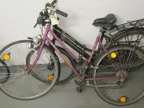 Lila Damenfahrrad