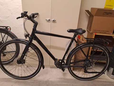 Schwarzes Herrenfahrrad