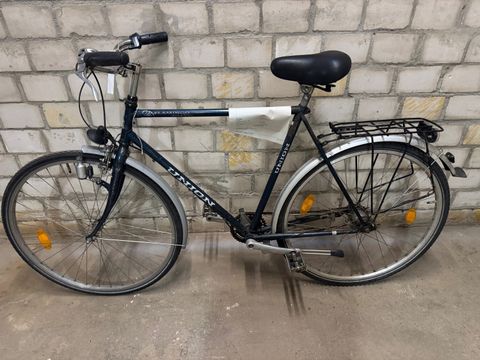Blaues Herrenfahrrad
