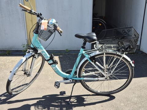 Türkises Damenfahrrad