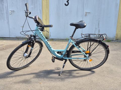 Türkises Damenfahrrad