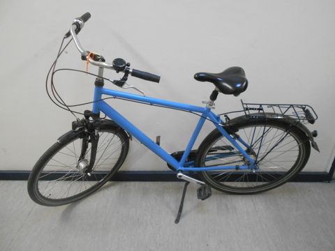 Blaues Herrenfahrrad