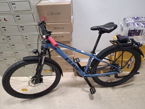 Blaues Mountainbike