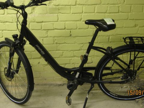 Schwarzes Damenfahrrad