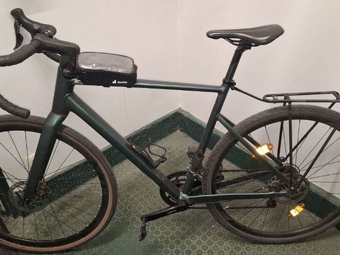 Grünes Herrenfahrrad