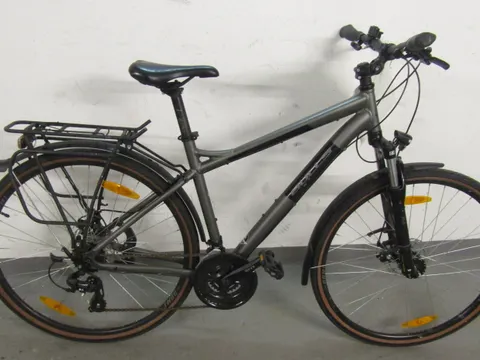 Grau-schwarzes Herrenfahrrad