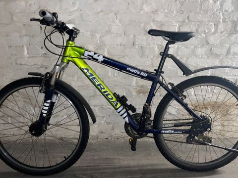 Gelb-grünes Herrenfahrrad