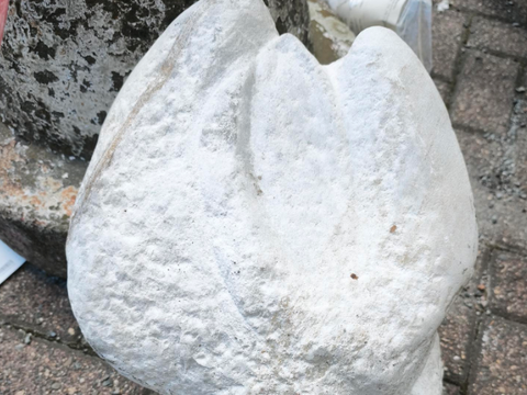 Weißer Stein (vermutlich Grabstein)