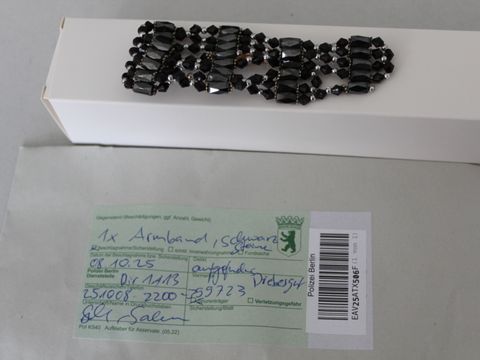schwarzes Stein-Armband