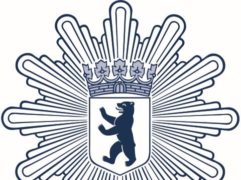 Polizeistern blau