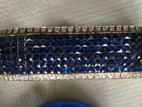 1. Armband - Saphire und Diamanten