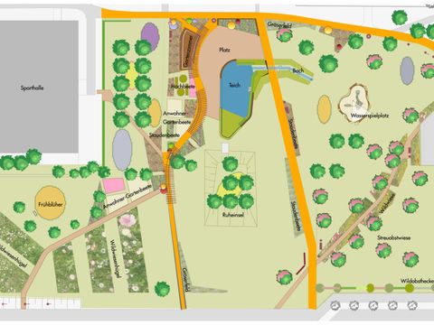 Lageplan kiezPARK FORTUNA