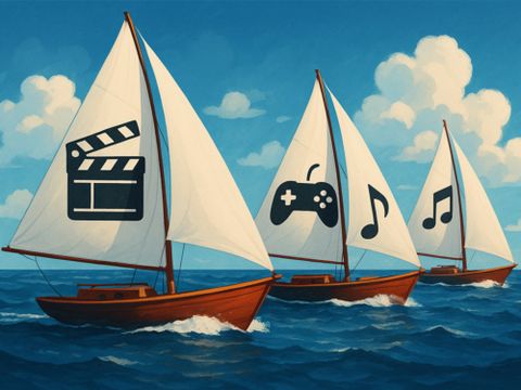 Games-, Film- und Musikindustrie