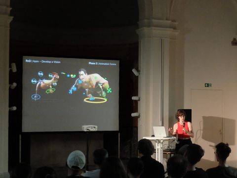 Esther Trilsch in der Kiezkapelle Neukölln (Bild: Animation Network e. V.)