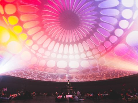 Lucas Gutierrez “XYZ Craft” AV live (Bild: LineaAct - Idartes at Planetario de Bogota (COL))