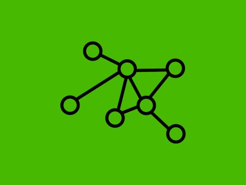 Verbundene Kreise symbolisieren Netzwerke