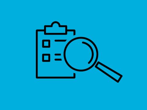 Icons für To-Do-Liste und Lupe symbolisieren Praxisbeispiele