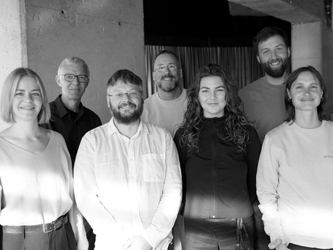 Das Team des Zentralen Raums für Beteiligung von links nach rechts: Anna Stuhlmacher, Lukas Born, Nils Jonas, Dr. Martin Pauli, Ronja Prestin, Florian Tienes und Anna Grallath
