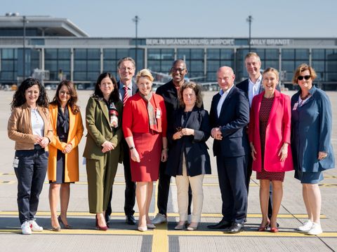 Flughafen Berlin Brandenburg BER; Tagung des Berliner Senats am 26.09.2023 am Flughafen BER