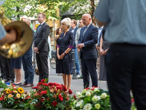 64. Jahrestag des Baus der Berliner Mauer