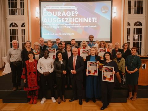 Verleihung des Bandes für Mut und Verständigung am 20.10.2023