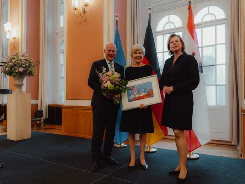 Verleihung der Ehrenbürgerinwürde an Friede Springer
