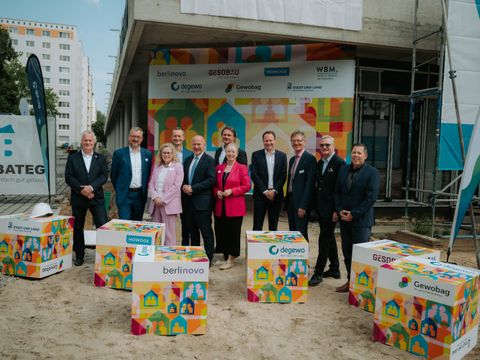 Besuch von Neubauprojekten der landeseigenen Wohnungsbaugesellschaften