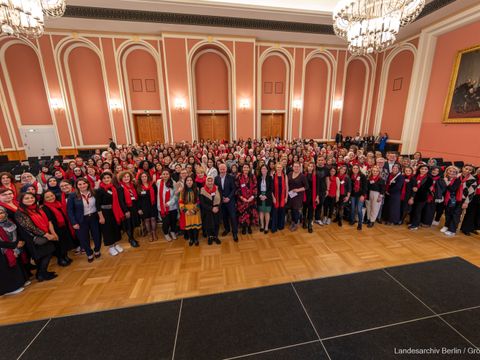 Empfang von Stadtteilmüttern am 16.10.2023 im Roten Rathaus