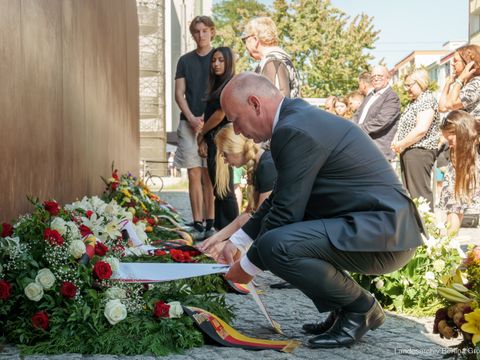 63. Jahrestag des Baus der Berliner Mauer