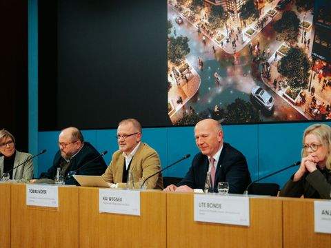 Pressekonferenz zur Zukunft der Friedrichstraße