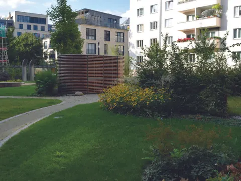 Dachbegrünung Sonderform Retentionsgründach (Bild: Bundesverband Gebäudegrün e.V.)