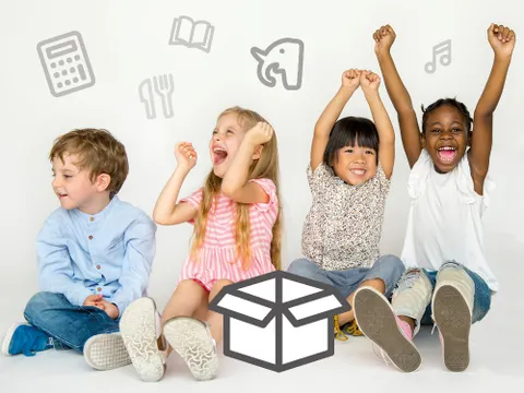 Kindergruppe freut sich