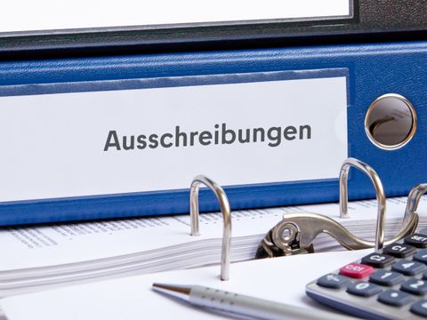 Aktenordner Ausschreibungen