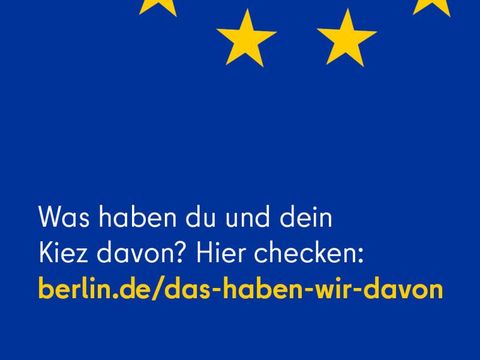 Kampagnenbild Das haben wir davon zur EU-Förderung in Berlin