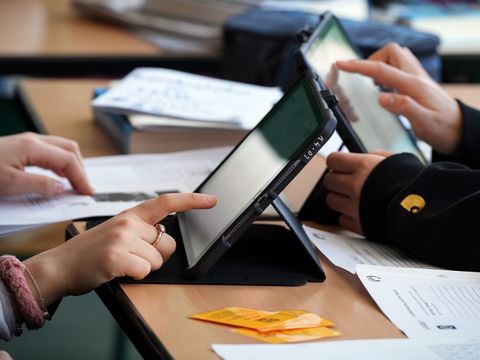 Arbeiten am Tablet