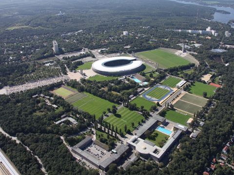 Olympiapark Luftaufnahme