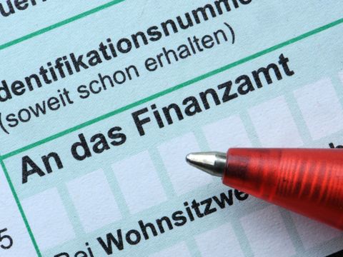 Formular zur Einkommensteuererklärung